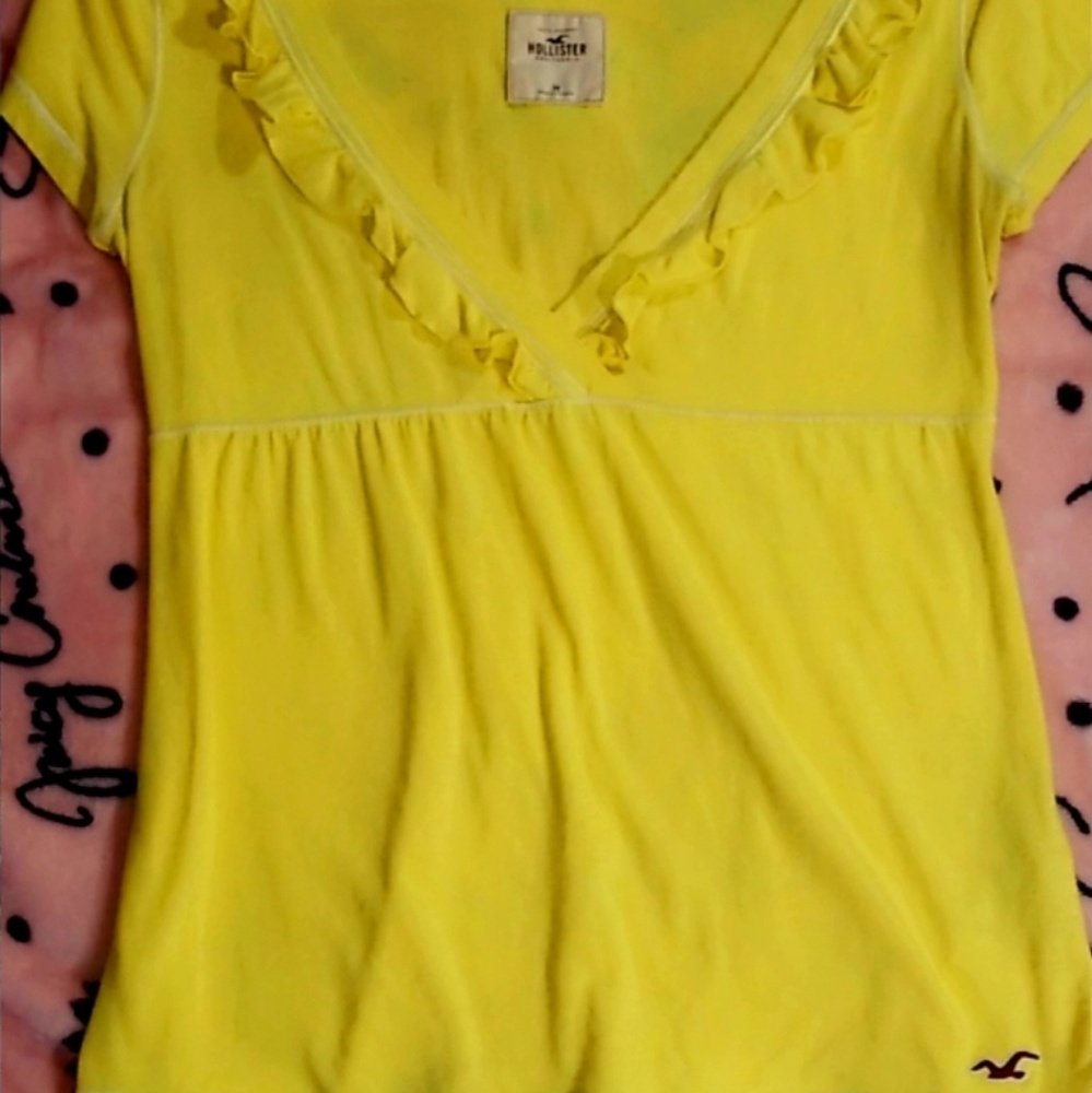 Hollister Women's Deep V-Neck Blouse